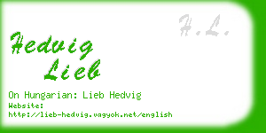 hedvig lieb business card